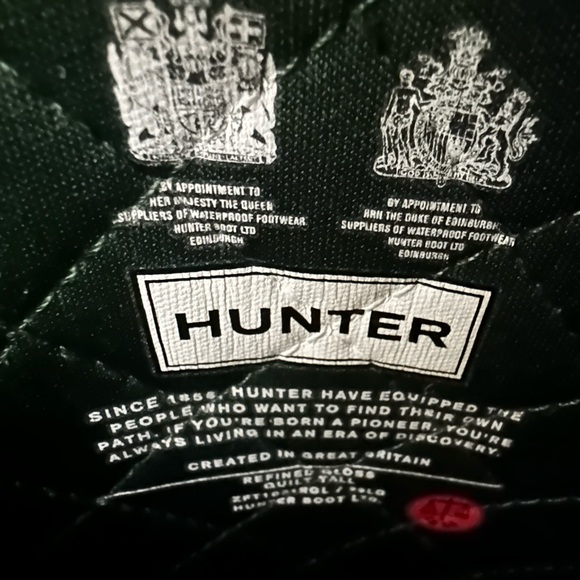 Hunter Refined Gloss quilt Tall Boots -Green - Picture 6 of 8